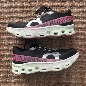 On Running Cloudmonster Hyper Men’s Size 13 Black Pink EUC
